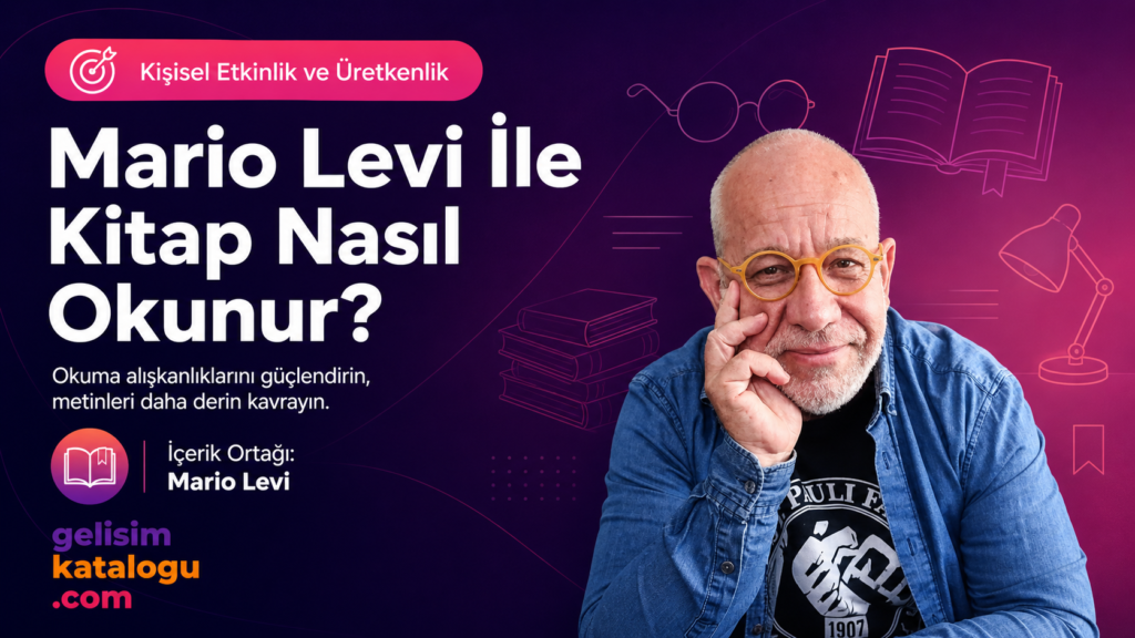 Mario Levi İle Kitap Nasıl Okunur?